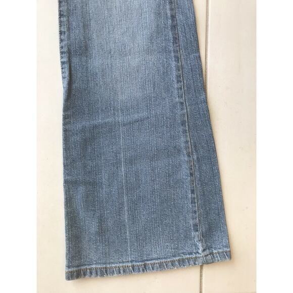 Max Studio Low Rise Stretch Flare Denim Jeans - Picture 7 of 11